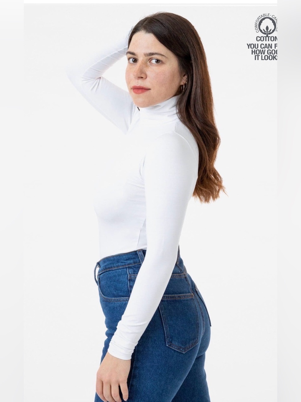 NWT Los Angeles Apparel Turtle Neck Long Sleeve